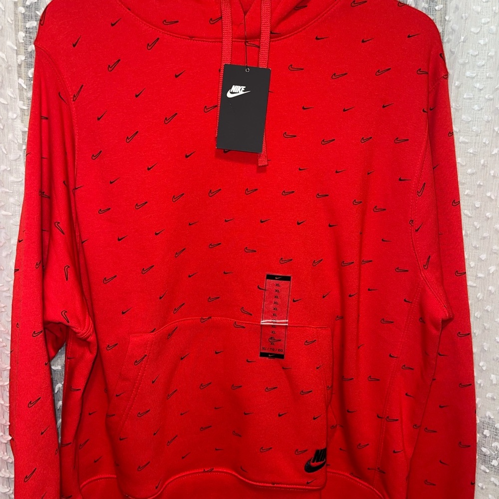 nike red hoodie
